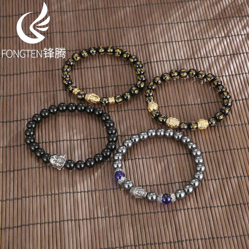 Men Accessories Bd - Fongten религиозная голова Будды из нержавеющей