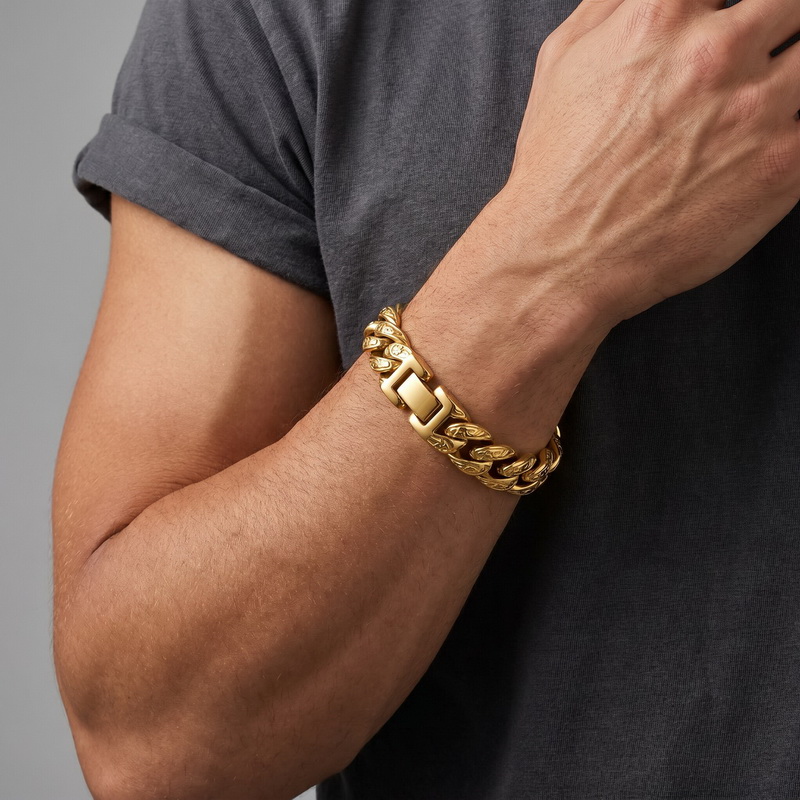Men Accessories Bd - Мужской браслет из нержавеющей стали, шириной