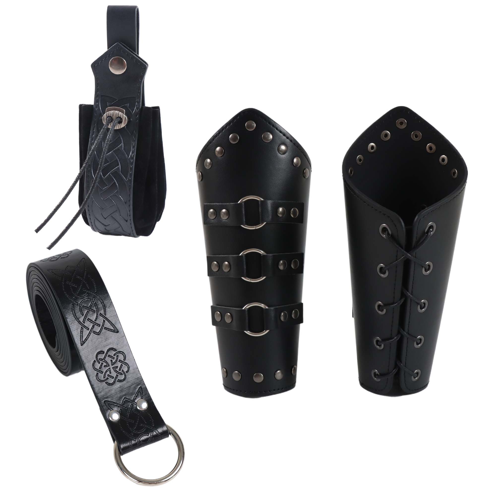 Men'S Viking Accessories - Мужская Броня на руку, набор ремней