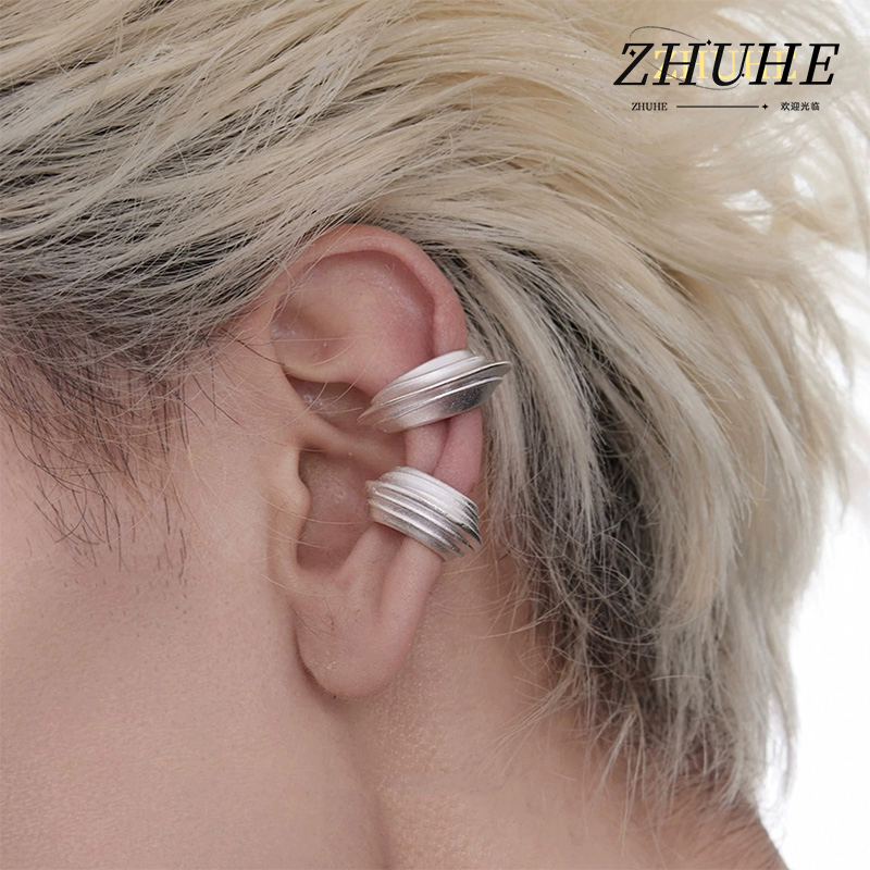 Men'S Minimalist Accessories - Текстурированные многослойные серьги-клипсы для женщин и