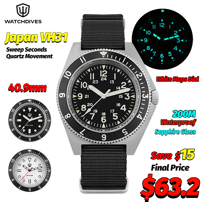 Men Accessories Jewelry - Watchdives WD1972 Кварцевые часы с сапфировым
