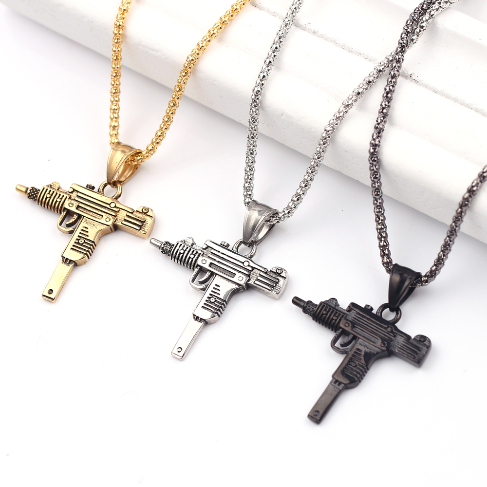 Кулон-подвеска в виде пистолет – обзор и цена Men Accessories Jewelry