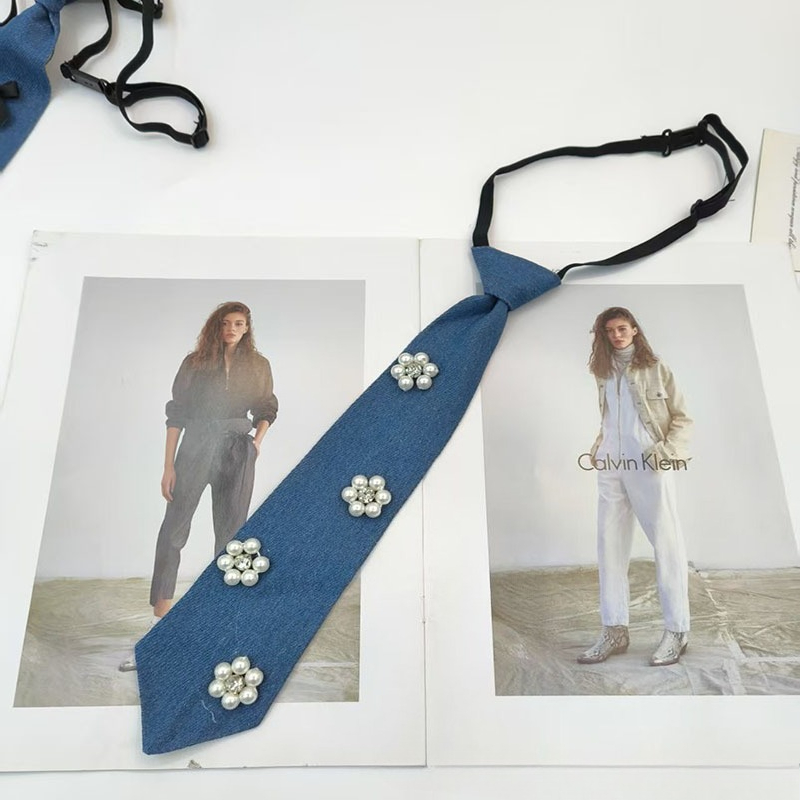 Синий галстук в ковбойском сти – обзор и цена Men Accessories Neck Chain