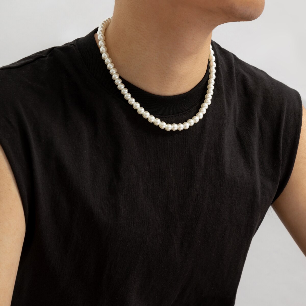 Простое короткое ожерелье-чоке – обзор и цена Men Accessories Neck Chain