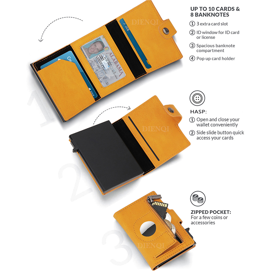 Кошелек Airtag Rfid Держатель  – обзор и цена Card Case Minimalist